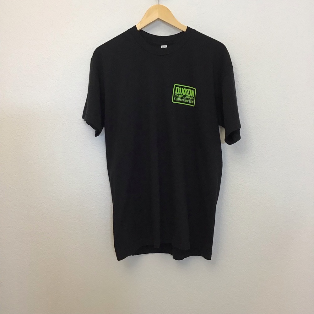 Dixxon Flannel Company L Men’s T Shirt Logo Black Green Tee - Picture 3 of 8
